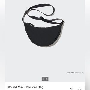 Uniqlo Round Mini Shoulder Bag - Black